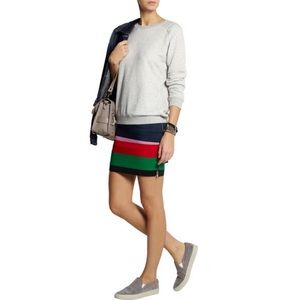 Band of Outsiders Striped Bandage Skirt